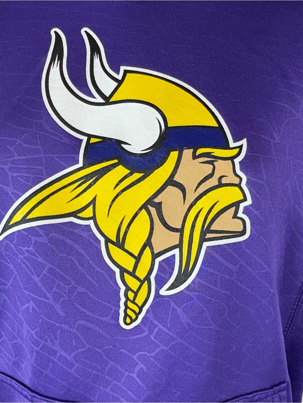 NFL Minnesota Vikings Hoodie Youth Large Pullover Purple Sweatshirt (856 - Picture 7 of 10